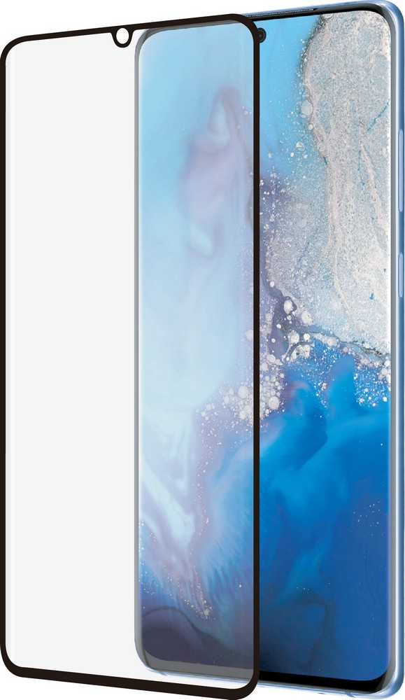 Tvrzené sklo Azuri Curved Glass Rinox pro Samsung Galaxy S20 Plus, černá