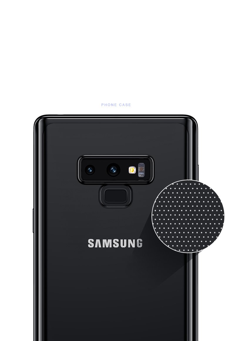 Silikonové pouzdro USAMS Kingdom pro Samsung Galaxy Note 9, černá