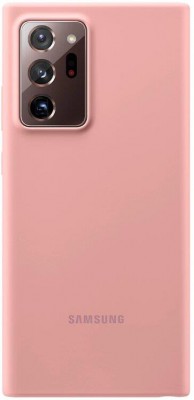 Silikónové puzdro Silicone Cover EF-PN980TAEGEU pre Samsung Galaxy Note20, hnedá