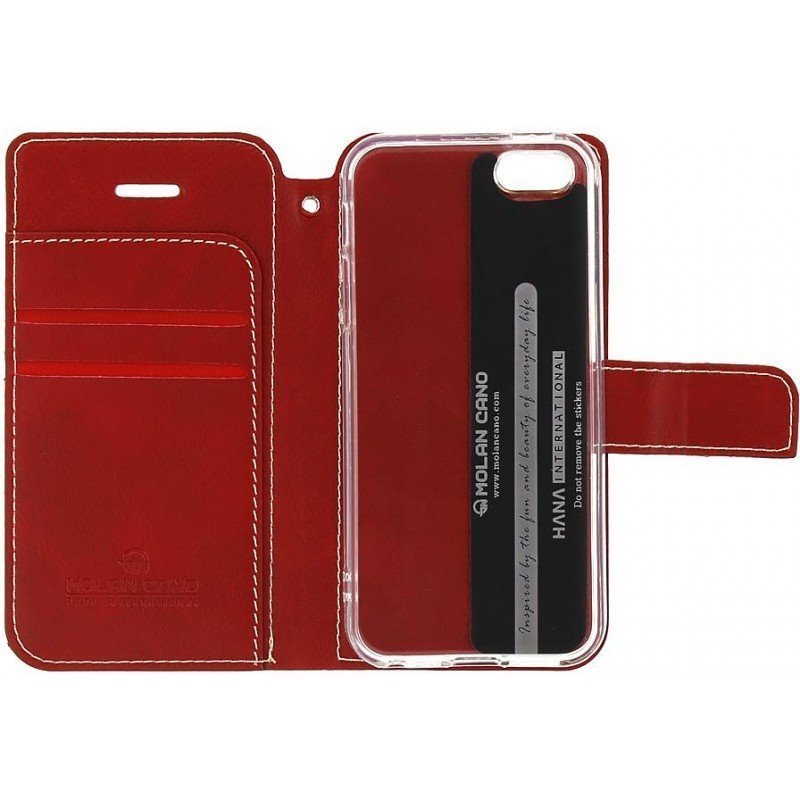 Molan Cano Issue flipové pouzdro, obal, kryt Samsung Galaxy M51 red