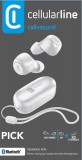 True Wireless sluchátka Cellularline Pick s dobíjecím pouzdrem, bílá