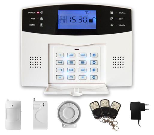 iget SECURITY M2B - Domáce alarm, GSM, 1x pohybové čidlo, 1x dverové čidlo, 3x diaľkový ovládač, 1x vnútorná siréna