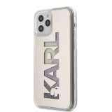 Karl Lagerfeld Liquid Glitter Multi Mirror kryt KLHCP12LKLMLGR Apple iPhone 12 Pro Max silver