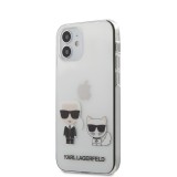 Karl Lagerfeld zadní kryt Karl &Choupette KLHCP12SCKTR Apple iPhone 12 mini transparent