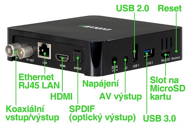 Android & DVB-T2 Evolveo Hybrid Box T2