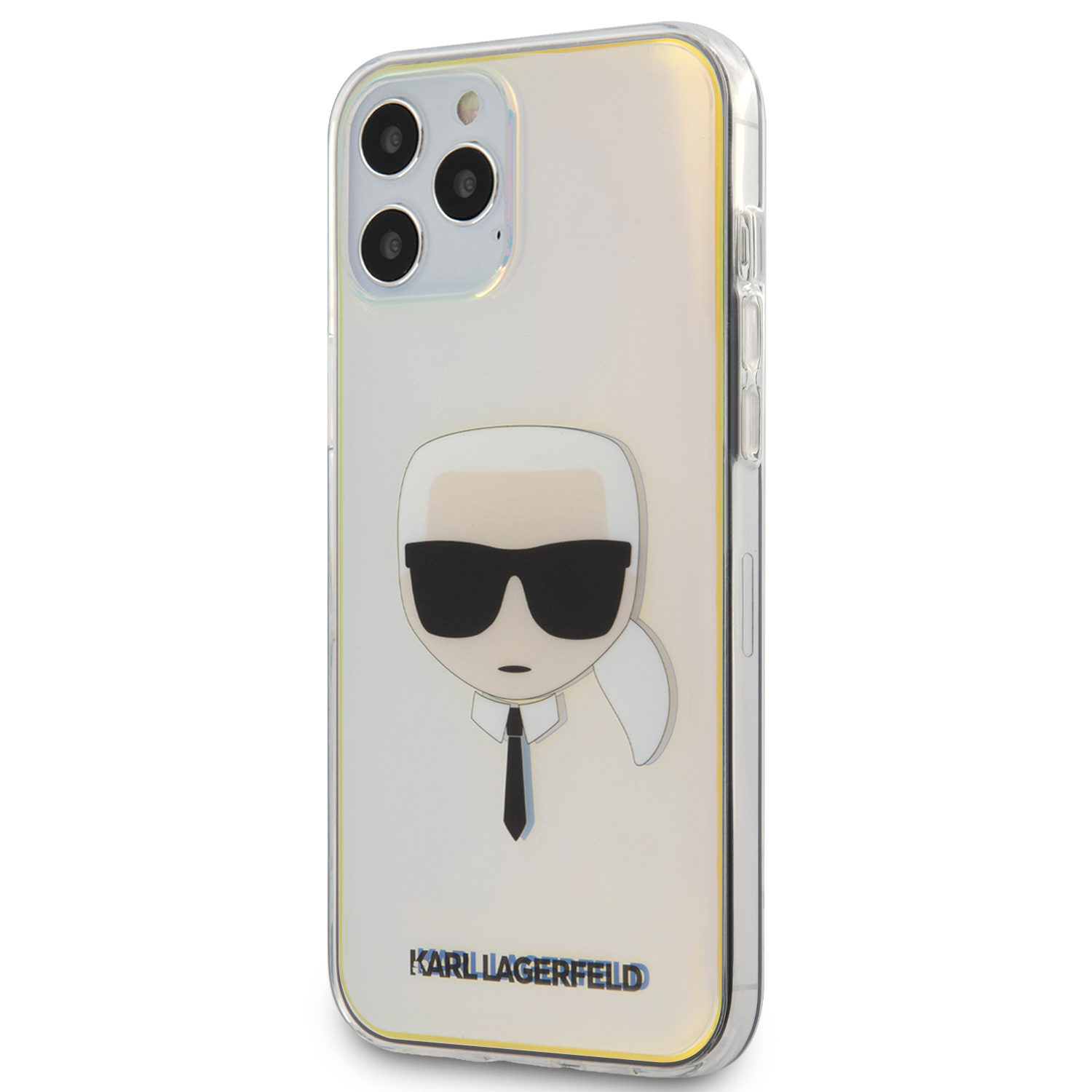 Karl Lagerfeld Head zadní kryt KLHCP12SPCKHML Apple iPhone 12 mini iridescent