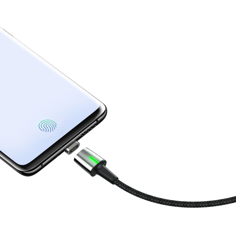 Datový kabel Baseus Zinc Magnetic Cable USB For Type-C, 3A, 1M, černá