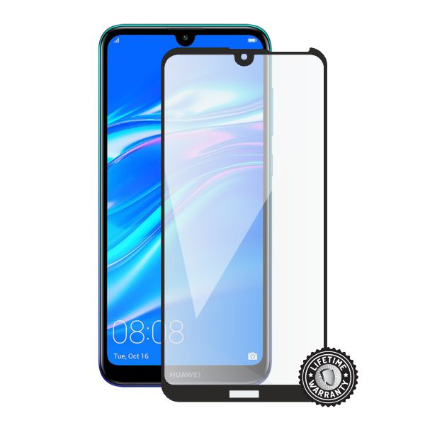 Ochranné sklo Screenshield pre Huawei Y7 (2019), (full COVER black)