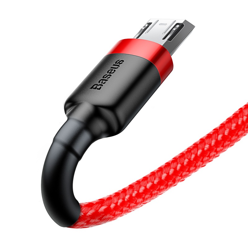 Datový kabel Baseus Cafule Cable Micro USB, 1.5A, 2M, červená