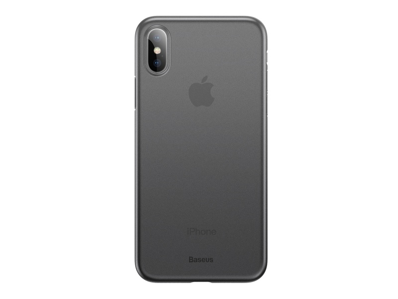 Baseus Wing silikonový kryt, pouzdro, obal Apple iPhone X / XS transparent grey
