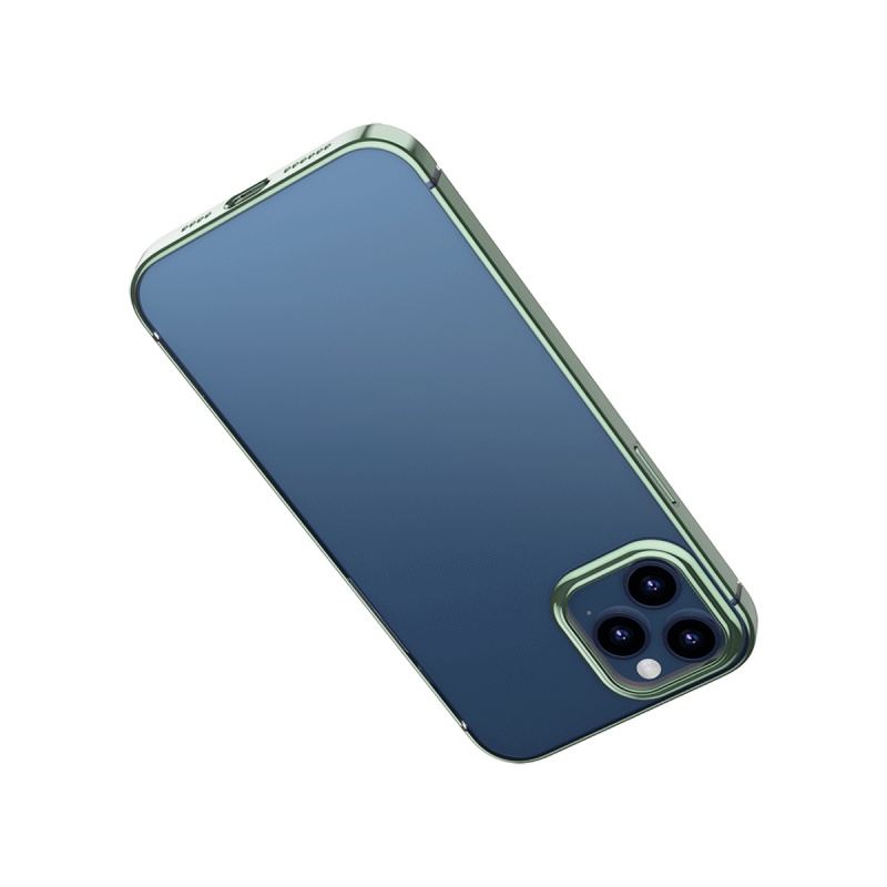 Ochranné pouzdro Baseus Shining Case Anti-fall pro Apple iPhone 12 Pro Max, transparentní zelená