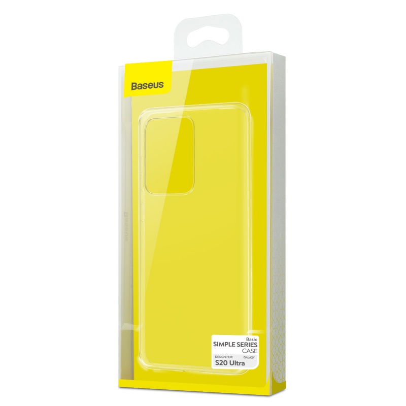 Silikonové pouzdro Baseus Simple Case pro Samsung Galaxy S20, transparentní
