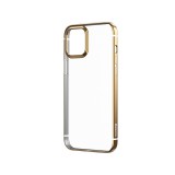 Ochranné pouzdro Baseus Shining Case Anti-fall pro Apple iPhone 12 Mini, transparentní zlatá