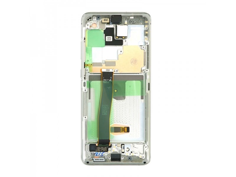 LCD + dotyk + rámček pre Samsung Galaxy S20 Ultra, cloud white (Service Pack)