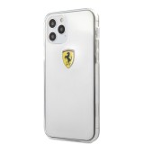 Ferrari On Track Logo Print kryt FESTRHCP12MTR Apple iPhone 12/12 Pro transparent