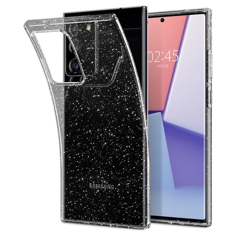 Ochranný kryt Spigen Liquid Crystal Glitter pro Samsung Galaxy Note20 plus, transparentní