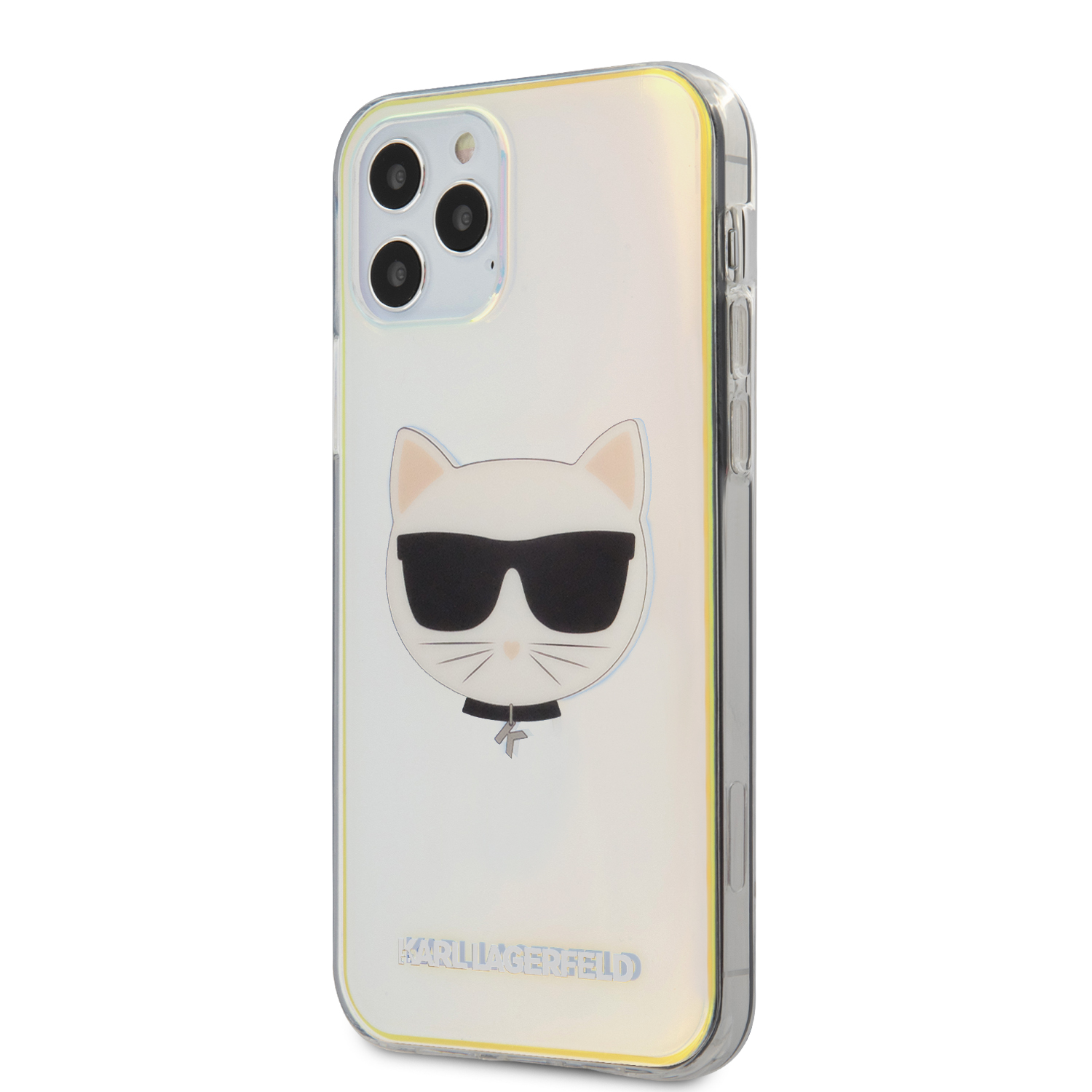 Karl Lagerfeld Choupette Head kryt KLHCP12LCIR Apple iPhone 12 Pro Max iridescent