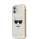 Karl Lagerfeld Choupette Head kryt KLHCP12SCIR Apple iPhone 12 mini iridescent