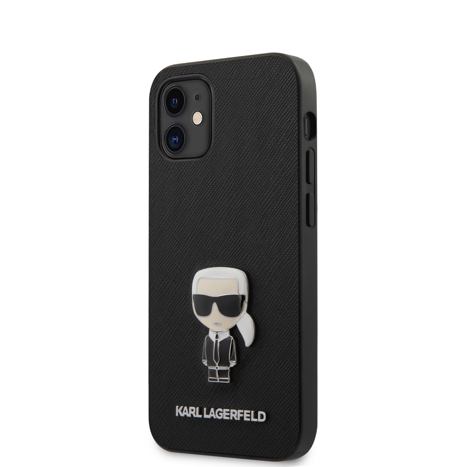 Karl Lagerfeld Saffiano Iconic kryt KLHCP12SIKMSBK Apple iPhone 12 mini black