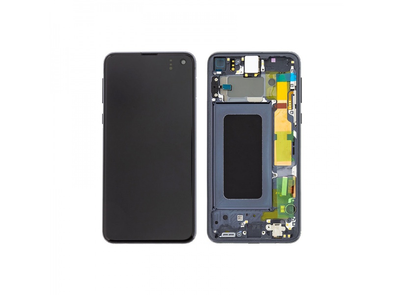 LCD + dotyk + rámček pre Samsung Galaxy S10e, black (Service Pack)