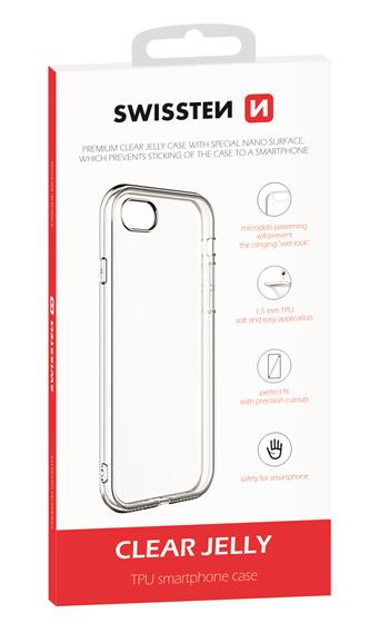 Silikonové pouzdro Swissten Clear Jelly pro Apple iPhone 12/12 Pro, transparentní 