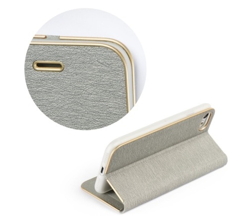 Forcell Luna flipové pouzdro, obal, kryt pro Apple iPhone 12/12 Pro silver