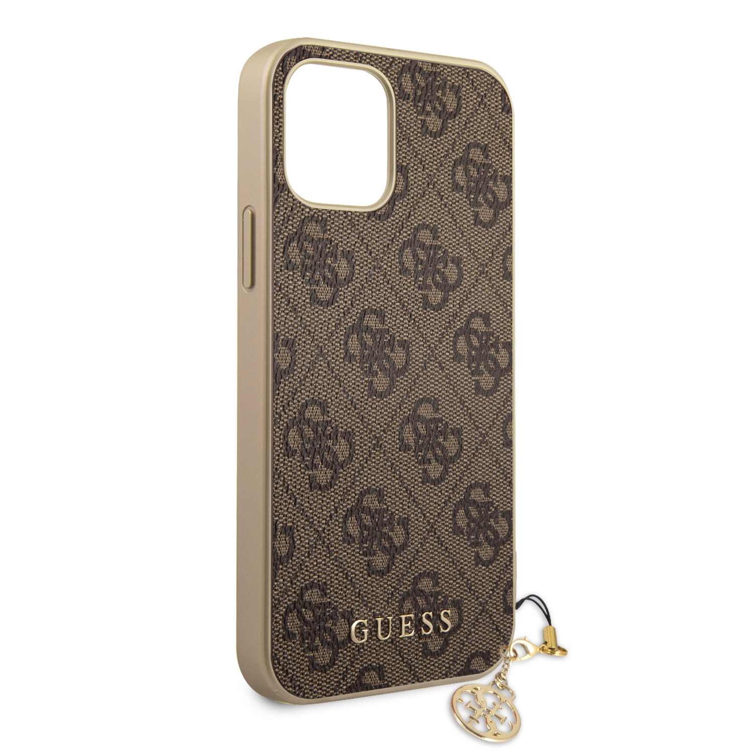 Guess 4G Charms zadní kryt GUHCP12LGF4GBR Apple iPhone 12 Pro Max brown