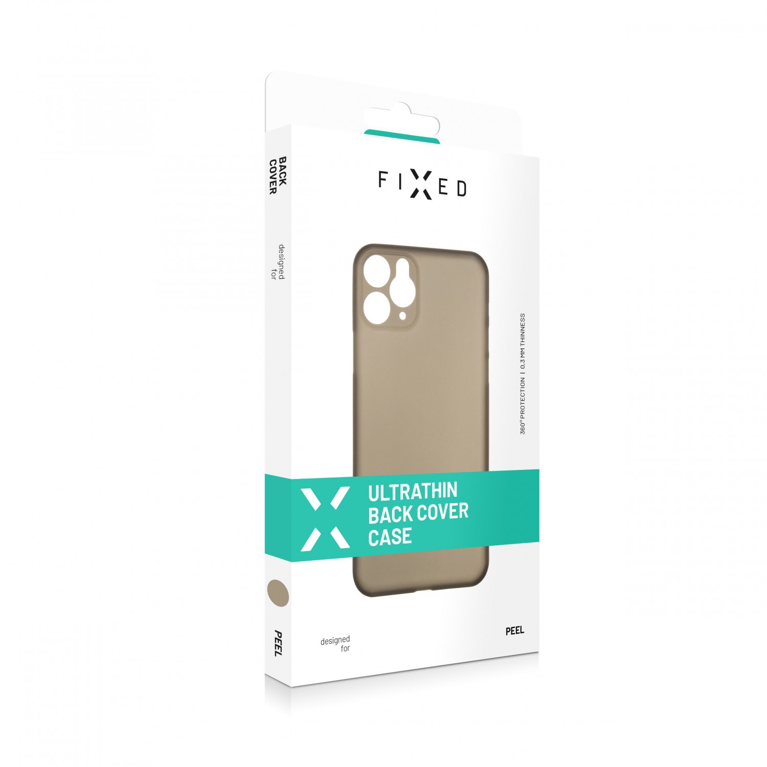 FIXED Peel Ultratenký kryt, pouzdro, obal Apple iPhone 12/12 Pro kouřový
