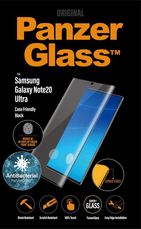 Ochranné sklo displeje PanzerGlass Premium pro Samsung Galaxy Note20 Ultra, černá