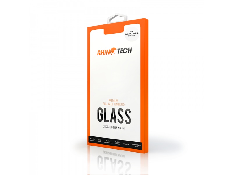 RhinoTech 2 tvrzené ochranné sklo 2.5D pro Xiaomi Redmi 9A/9C (Full Glue), černá