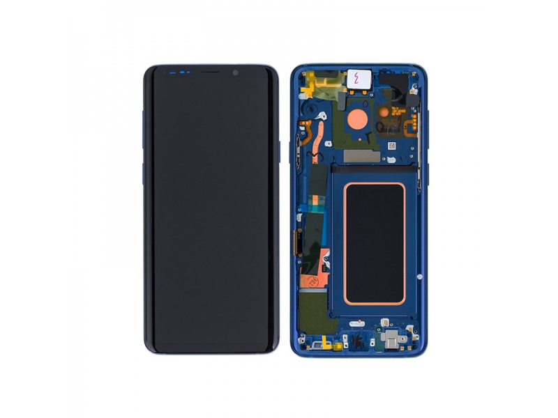 LCD + dotyk + rámček pre Samsung Galaxy S9 +, blue (Service Pack)