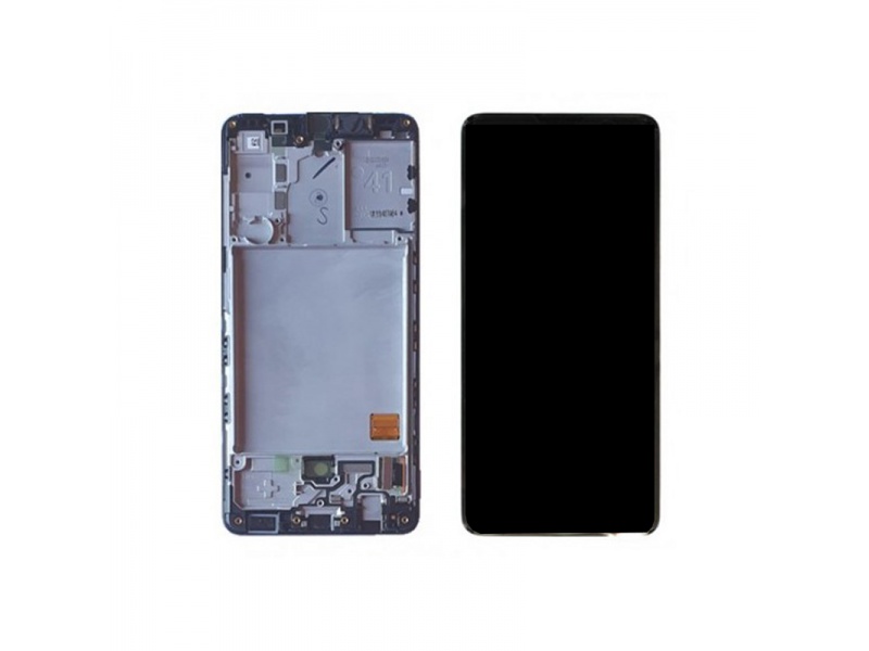 LCD + dotyk + rámček pre Samsung Galaxy A41, black (Service Pack)