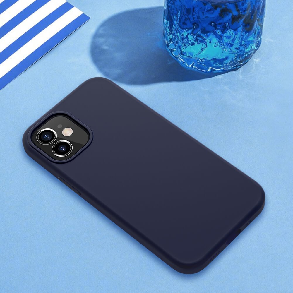 Silikonové pouzdro Nillkin Flex Pure Liquid pro Apple iPhone 12 mini, modrá