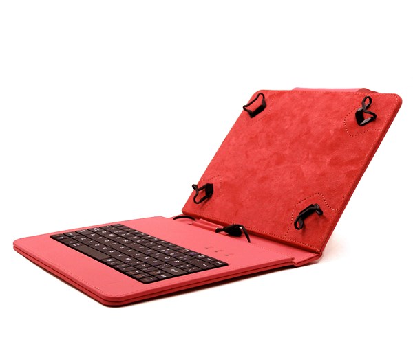 C-TECH univerzální pouzdro, obal, kryt s klávesnicí pro 8" tablety red