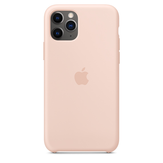 iOriginální silikonový kryt Apple iPhone 11 Pro Max pink sand