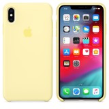 Originální silikonový kryt, pouzdro, obal MUJR2ZM/A Apple iPhone XS Max mellow yellow