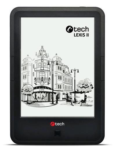 C-TECH E-book Lexis II (EBR-62), quad core, Android, dotyková HD obrazovka s dvojím podsvícením, Wi-Fi, 8GB, černý