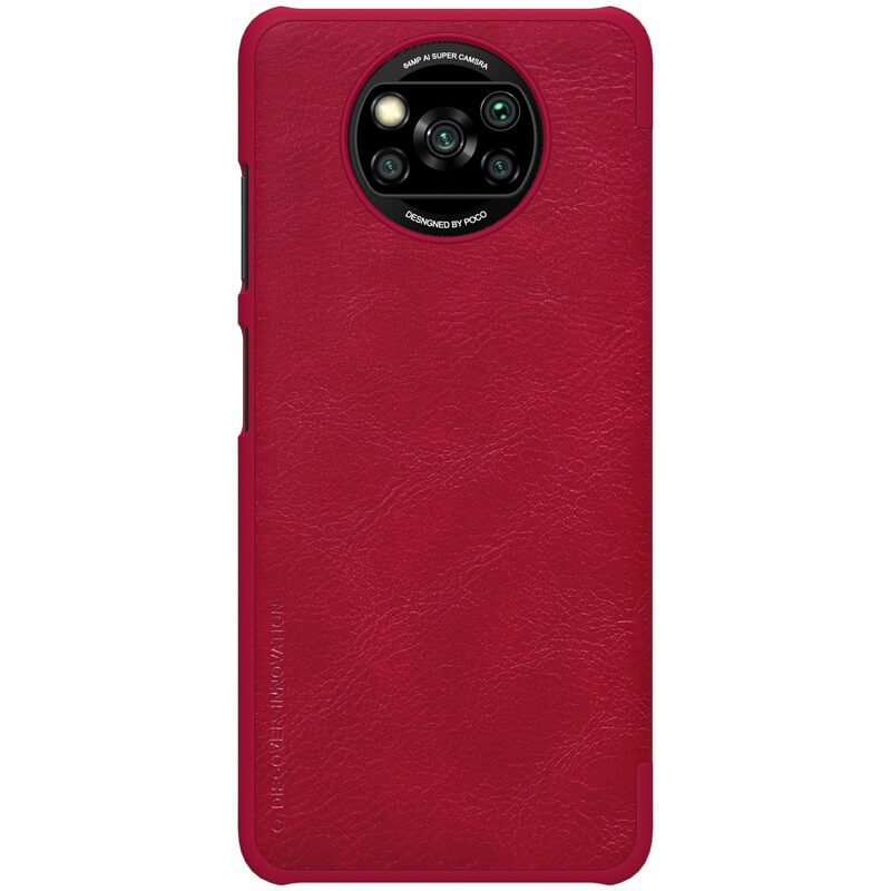 Nillkin Qin flipové pouzdro, obal, kryt pro Xiaomi Poco X3 NFC red