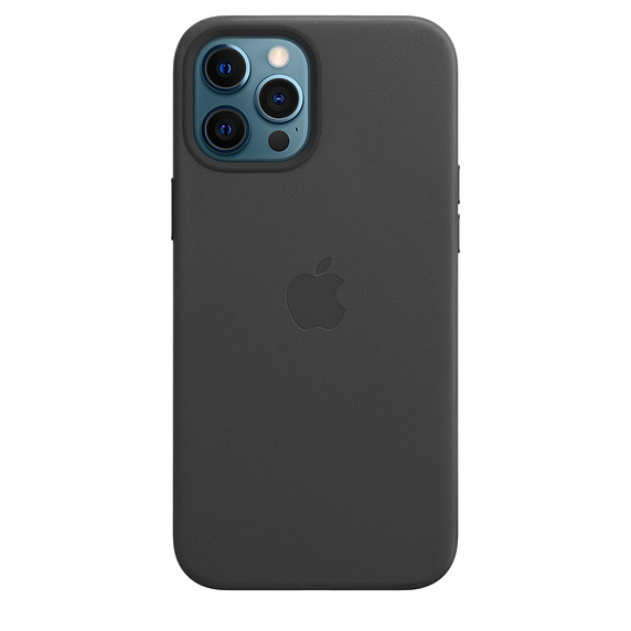 Apple kožený kryt s MagSafe Apple iPhone 12 Pro Max black