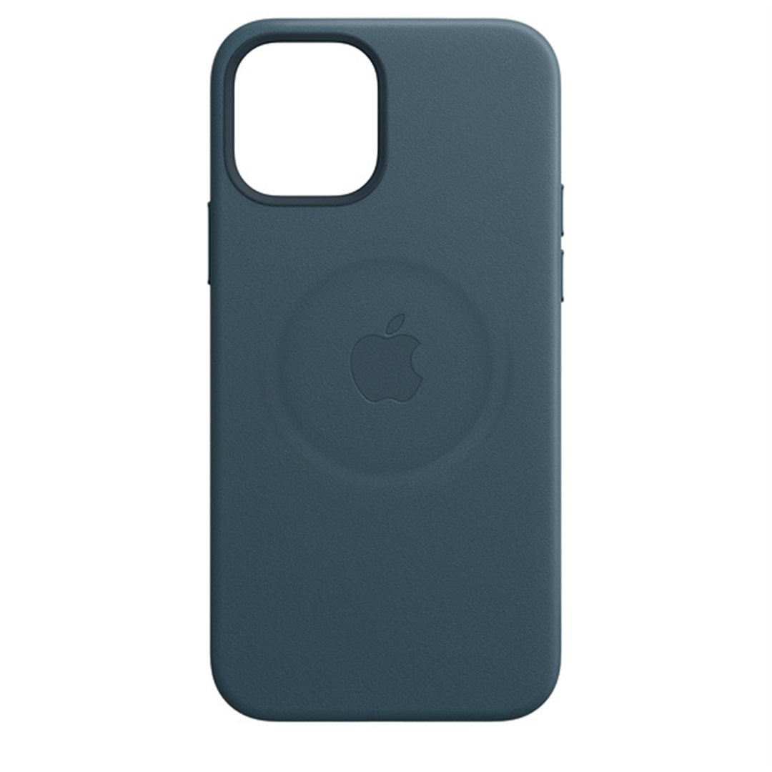 Apple kožený kryt, pouzdro, obal s MagSafe Apple iPhone 12 Pro Max baltic blue