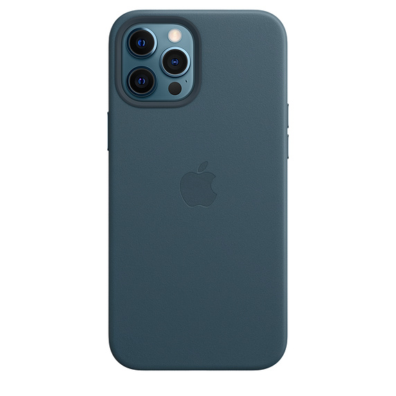 Apple kožený kryt, pouzdro, obal s MagSafe Apple iPhone 12 Pro Max baltic blue
