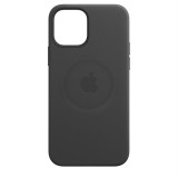 Apple kožený kryt, pouzdro, obal s MagSafe Apple iPhone 12/12 Pro black