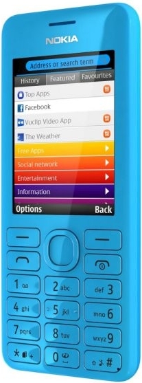 Nokia 206 DUAL SIM Cyan