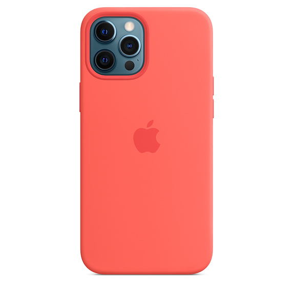 Apple silikonový kryt, pouzdro, obal s MagSafe Apple iPhone 12 Pro Max pink citrus