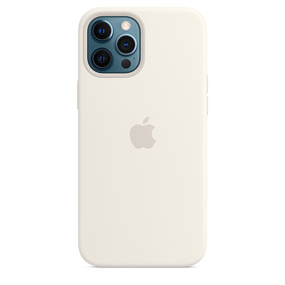Apple silikonový kryt, pouzdro, obal s MagSafe Apple iPhone 12 Pro Max white