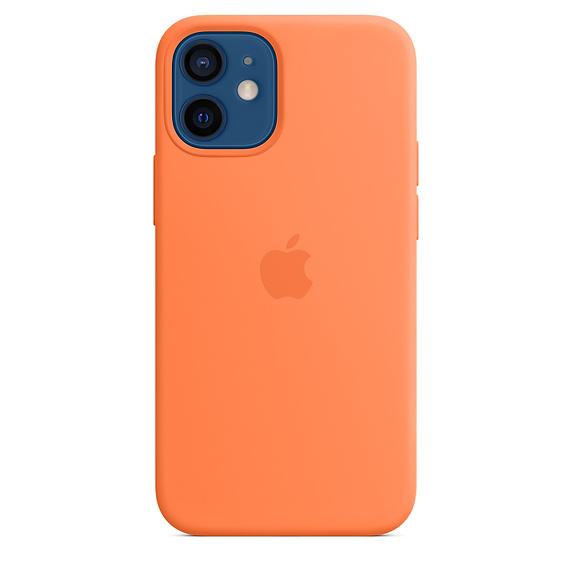 Apple silikonový kryt, pouzdro, obal s MagSafe Apple iPhone 12 mini kumquat 