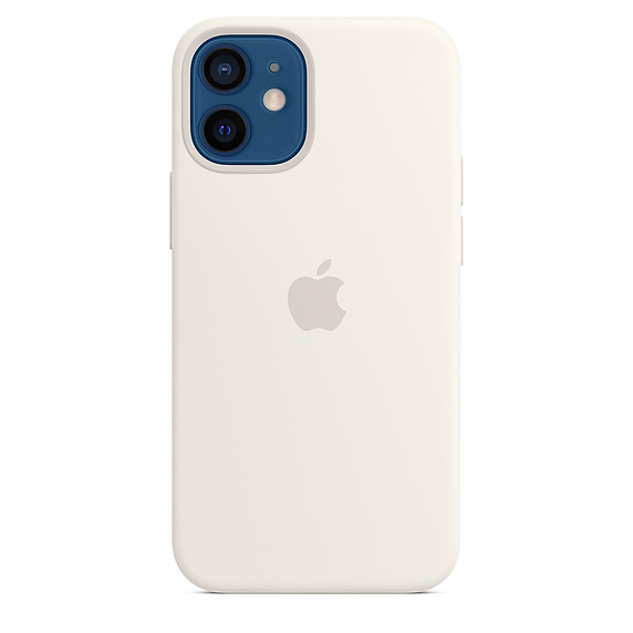 Apple silikonový kryt, pouzdro, obal s MagSafe Apple iPhone 12/12 Pro white
