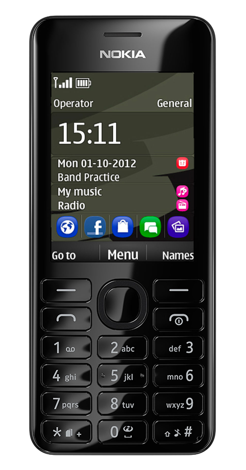Nokia 206 DUAL SIM Black