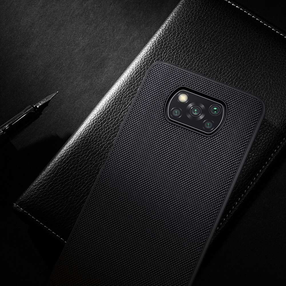 Zadní kryt Nillkin Textured Hard Case pro Xiaomi Poco X3, černá