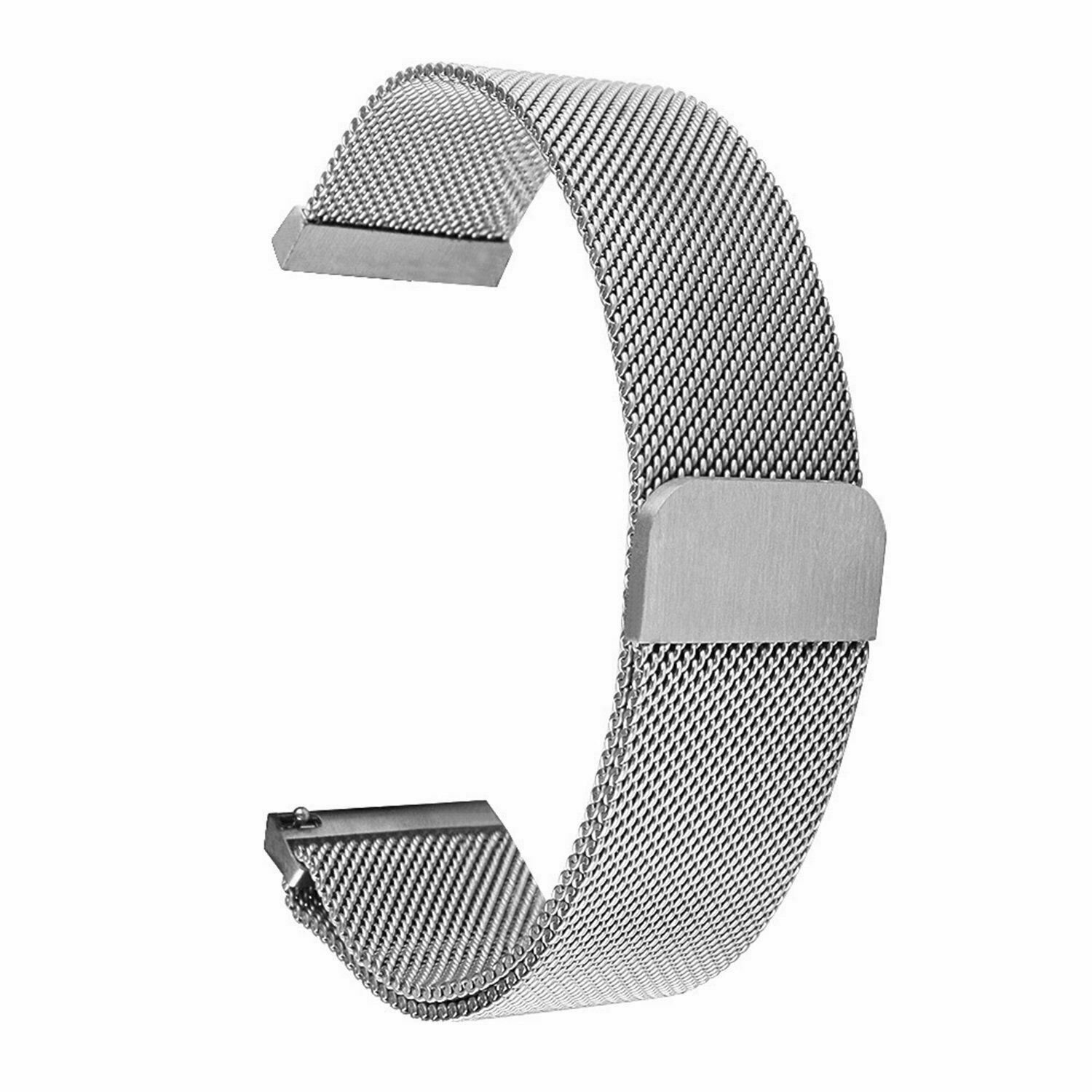Magnetický kovový řemínek Tactical 621 Loop pro Xiaomi Mi Watch, stříbrná
